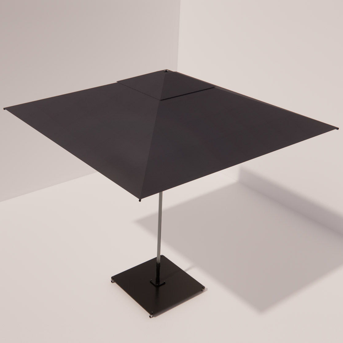 Parasol Carré "Grand Large" (3m) – L'Architecture d'Ombre Inoxydable Mousses Étoiles