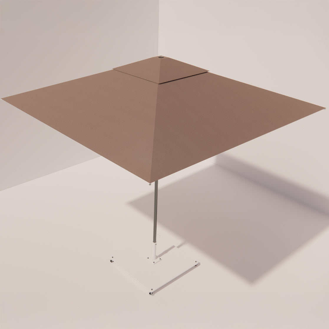 Parasol Carré "Grand Large" (3m) – L'Architecture d'Ombre Inoxydable Mousses Étoiles