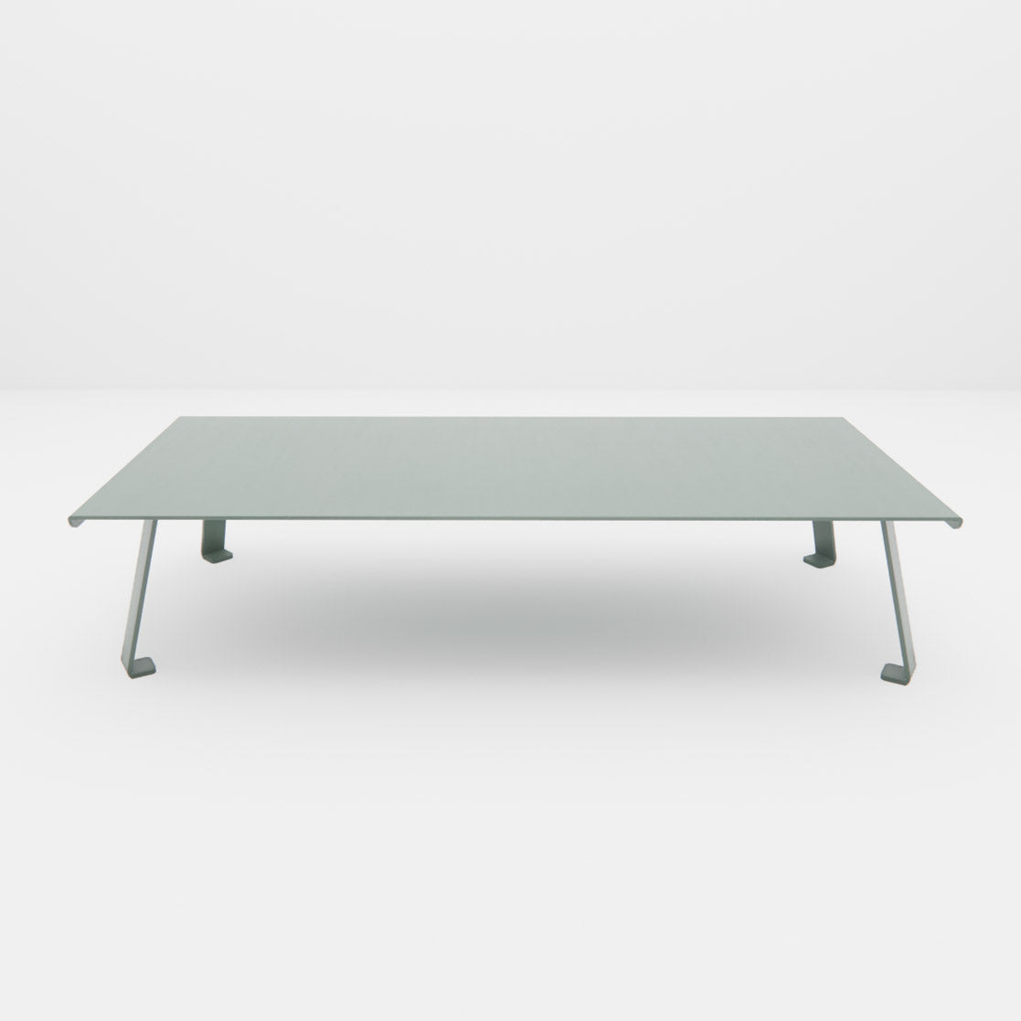 Table Basse "Signature" XXL – Le Monolithe en Aluminium 8mm Mousses Étoiles