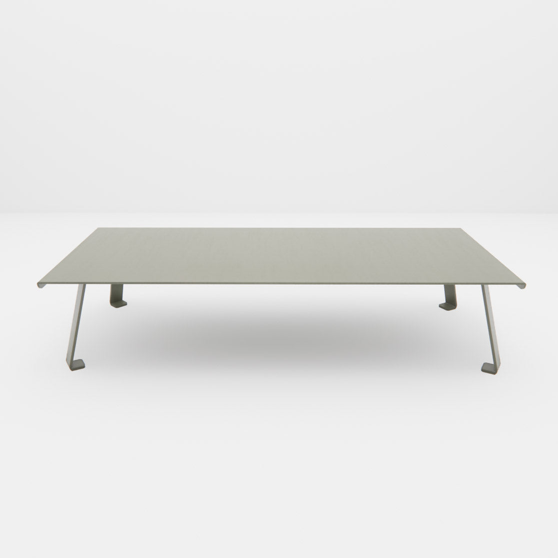 Table Basse "Signature" XXL – Le Monolithe en Aluminium 8mm Mousses Étoiles
