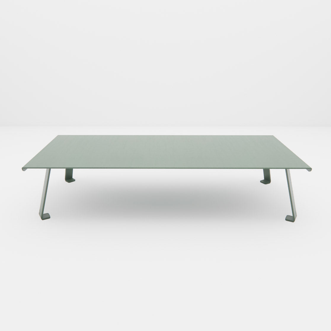 Table Basse "Signature" XXL – Le Monolithe en Aluminium 8mm Mousses Étoiles
