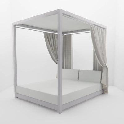 Lit de Piscine à Baldaquin & Daybed "Bali" – Luxe & Sur-Mesure Mousses Étoiles