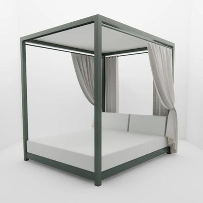 Lit de Piscine à Baldaquin & Daybed "Bali" – Luxe & Sur-Mesure Mousses Étoiles