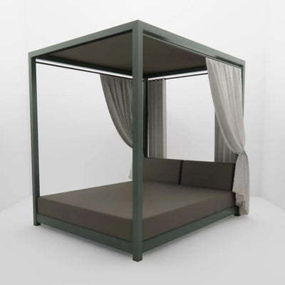 Lit de Piscine à Baldaquin & Daybed "Bali" – Luxe & Sur-Mesure Mousses Étoiles
