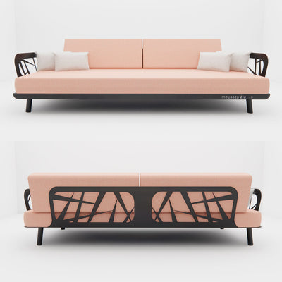 Banquette Lounge "Signature" 3 Places – L'Architecture du Confort Extérieur Mousses Étoiles