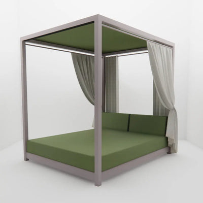 Lit de Piscine à Baldaquin & Daybed "Bali" – Luxe & Sur-Mesure Mousses Étoiles