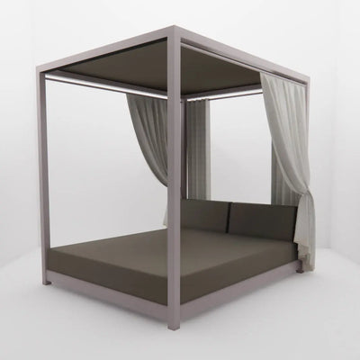 Lit de Piscine à Baldaquin & Daybed "Bali" – Luxe & Sur-Mesure Mousses Étoiles
