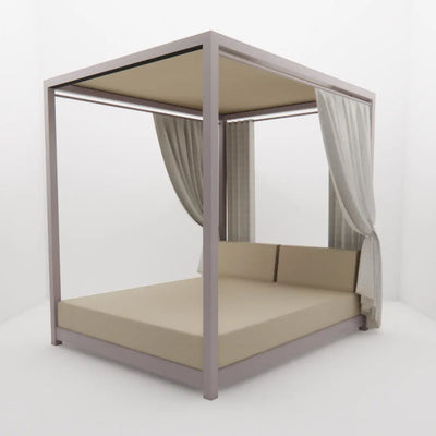 Lit de Piscine à Baldaquin & Daybed "Bali" – Luxe & Sur-Mesure Mousses Étoiles