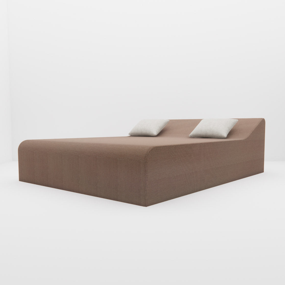 Chauffeuse "Lounge" XXL – Le Lit de Soleil sur Cadre Bas Mousses Étoiles