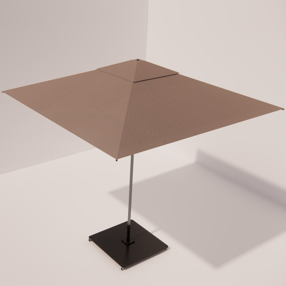 Parasol Carré "Grand Large" (3m) – L'Architecture d'Ombre Inoxydable Mousses Étoiles