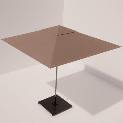 Parasol Carré "Grand Large" (3m) – L'Architecture d'Ombre Inoxydable Mousses Étoiles