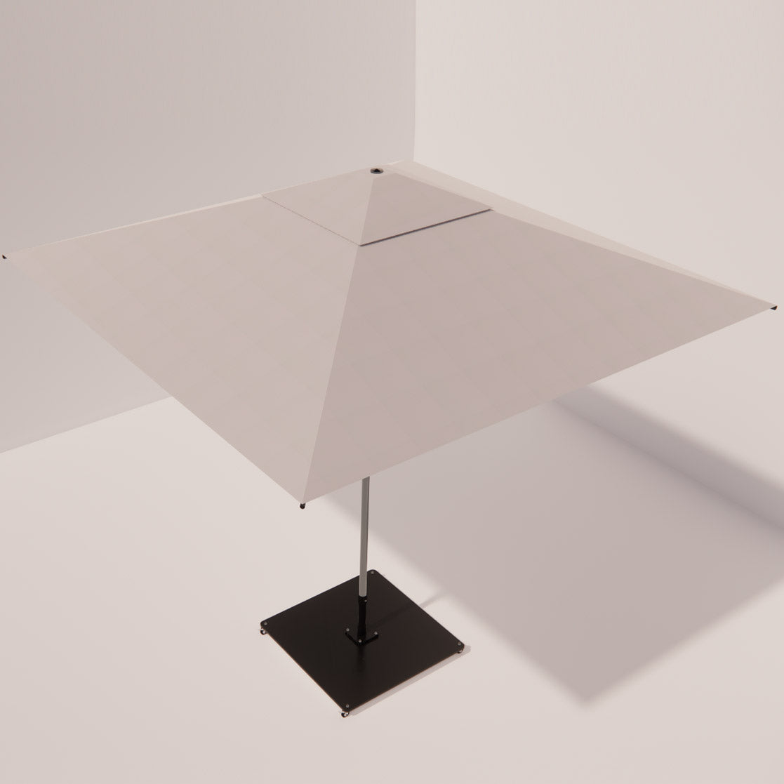 Parasol Carré "Grand Large" (3m) – L'Architecture d'Ombre Inoxydable Mousses Étoiles