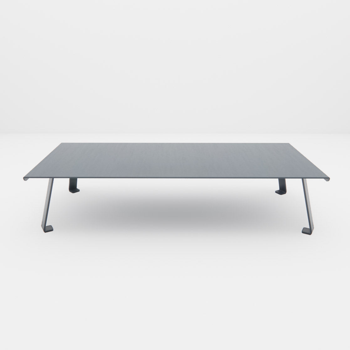 Table Basse "Signature" XXL – Le Monolithe en Aluminium 8mm Mousses Étoiles